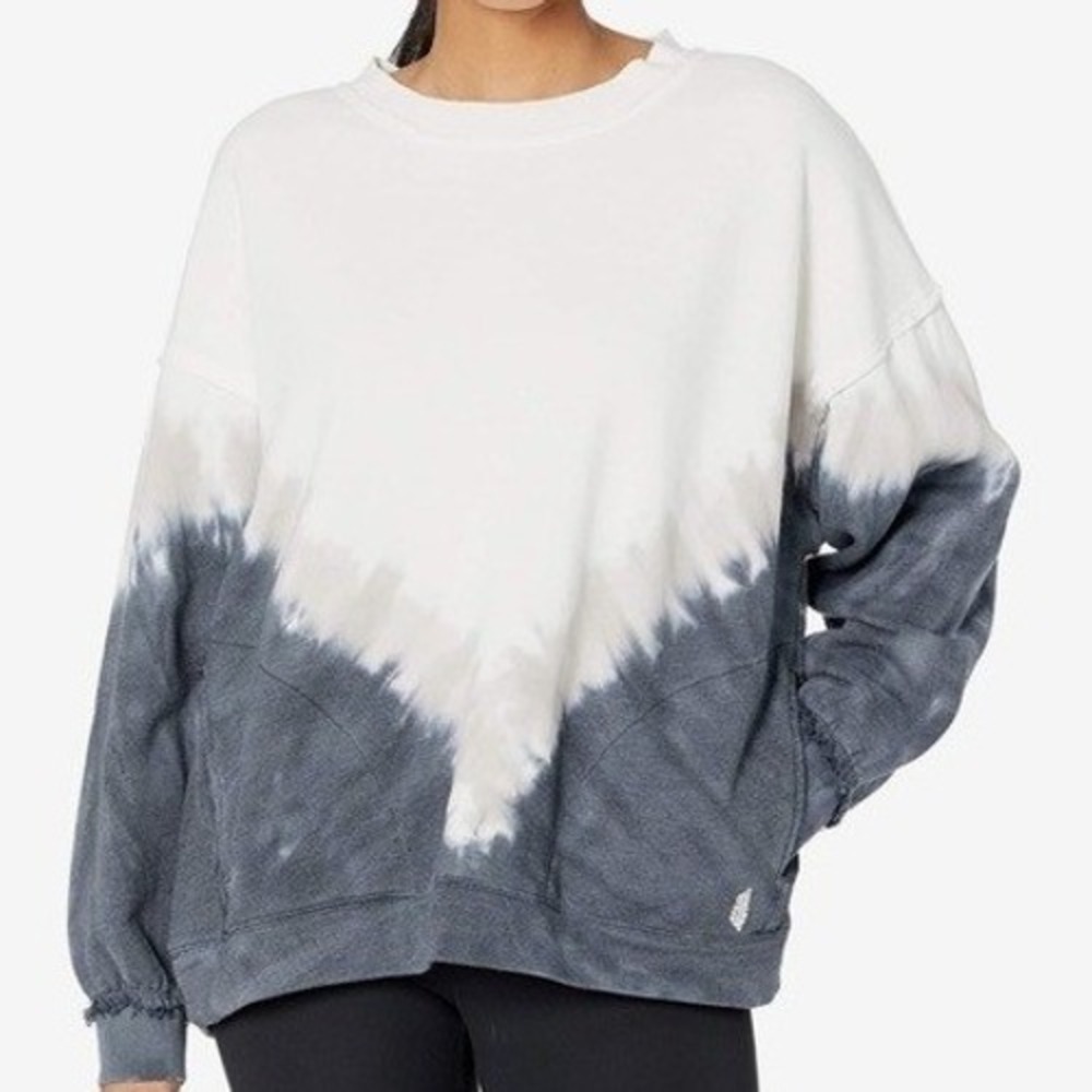 FP Movement Free People Ombre Metti Crew Black White Combo Size S/P